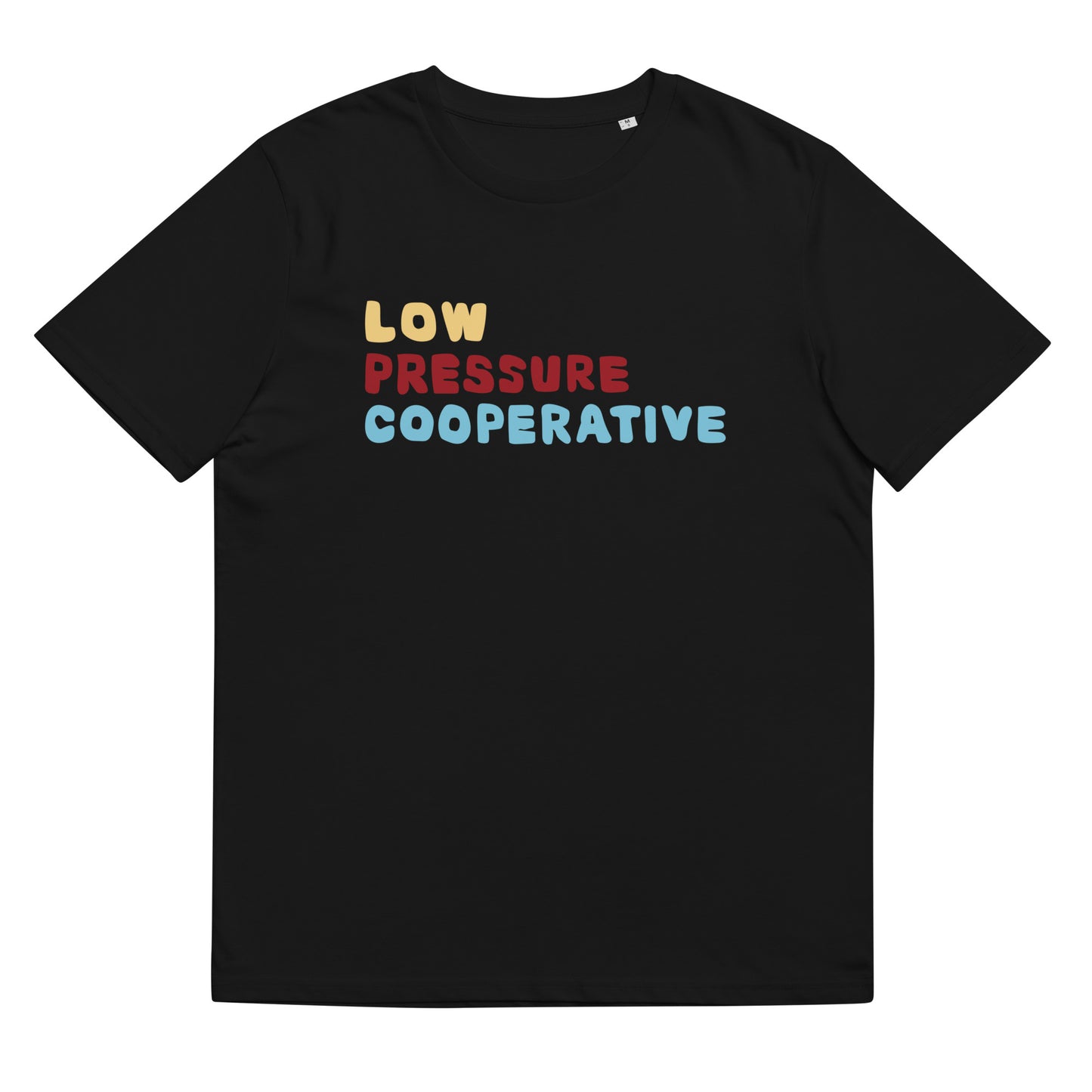 LPCO BUBBLE LEFT TRIPS BLACK ORGANIC COTTON TEE