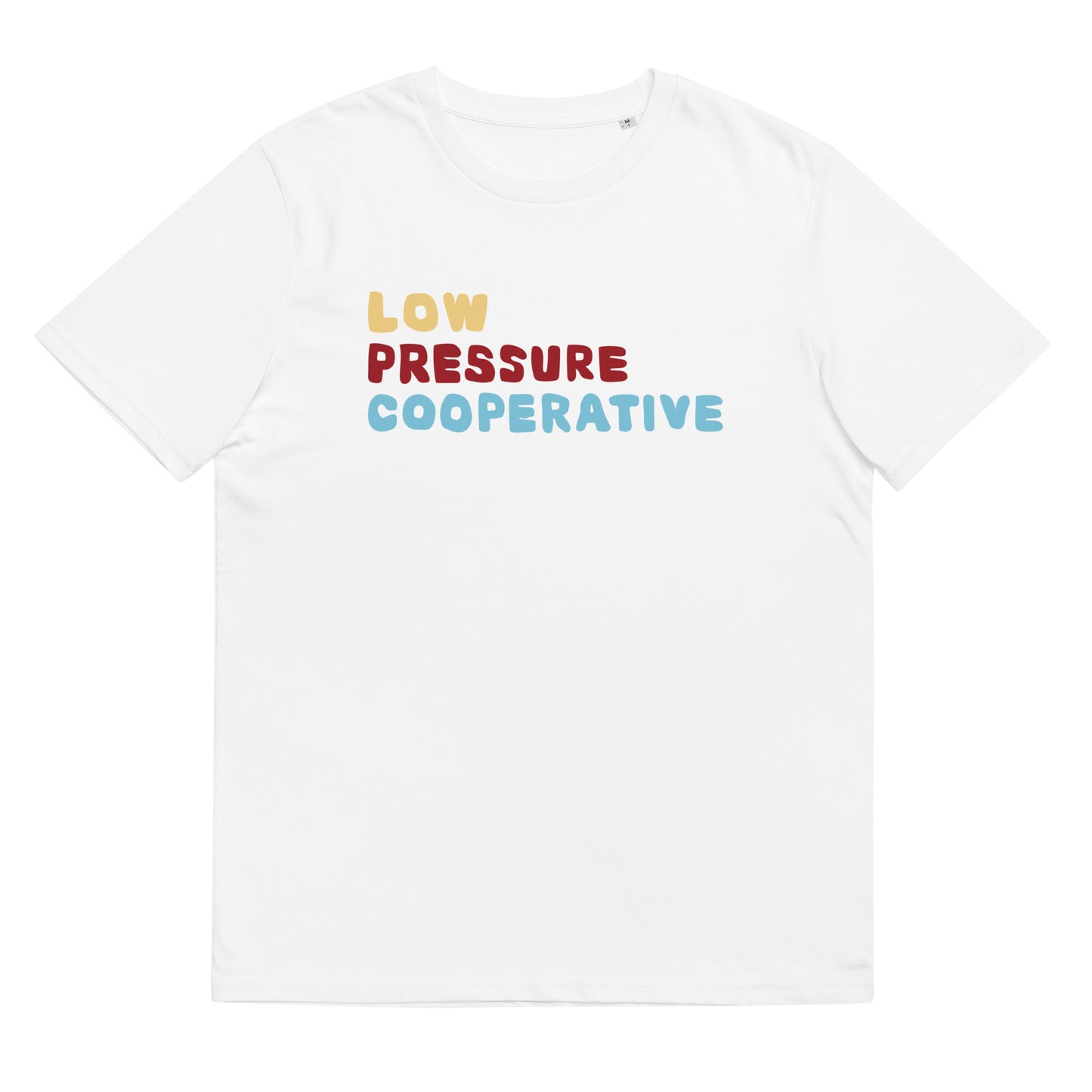 LPCO BUBBLE LEFT TRIPS WHITE ORGANIC COTTON TEE