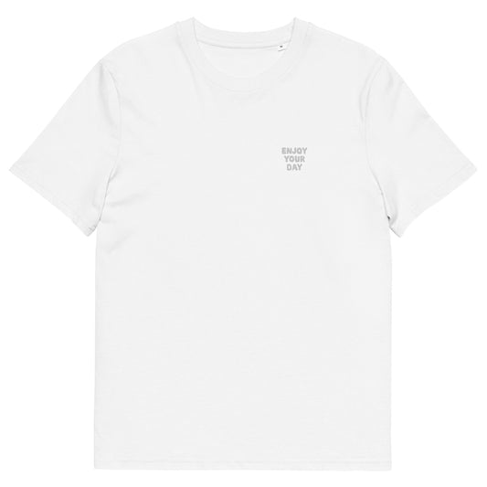 UNISEX ENJOY YOUR DAY ORGANIC COTTON TEE