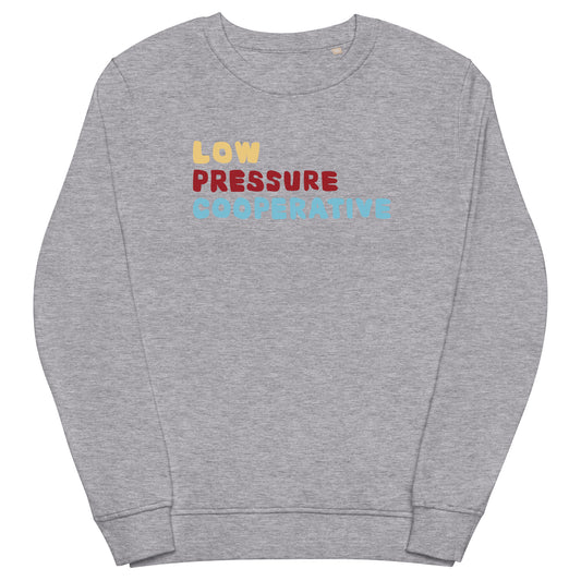 LPCO BUBBLE LEFT TRIPS ATHLETIC GREY CREW NECK ORGANIC FLEECE