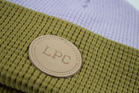 TEPARY BEANIE LILAC AND TAN