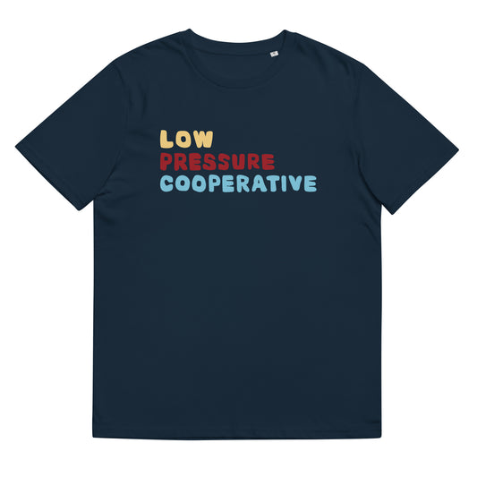 LPCO BUBBLE LEFT TRIPS WHITE ORGANIC COTTON TEE